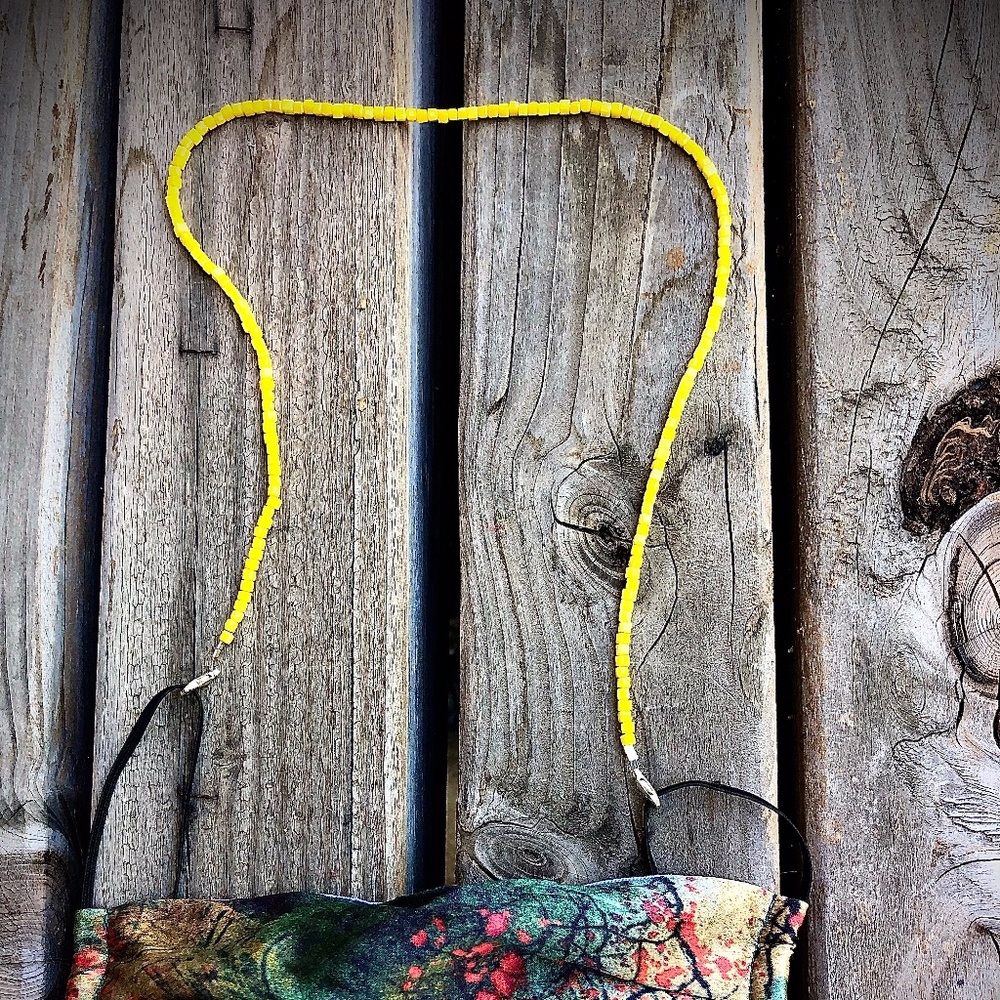 Custom Glass Bead Mask Leash